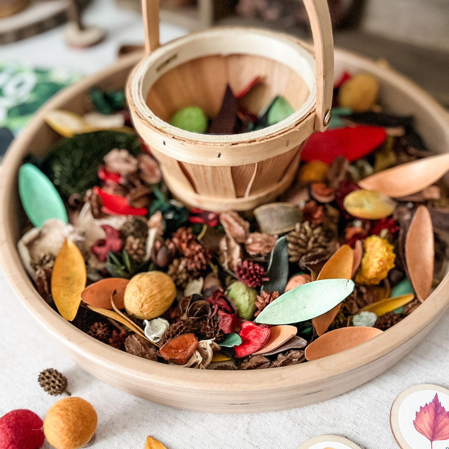 Colorful Botanicals Bucket