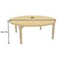 Round Adjustable Kids Table – 36" Diameter, 13" to 17" Height | Toddler & Preschool Activity Table for Classrooms & Daycares - Chickadees Wooden Toys