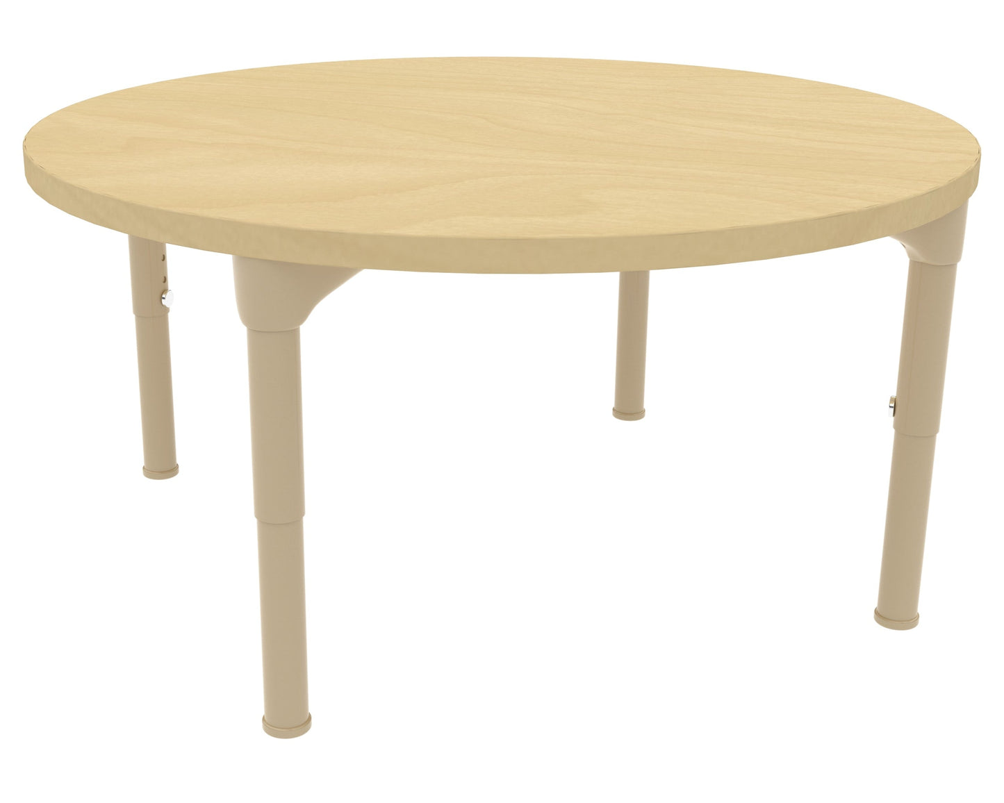 Round Adjustable Kids Table – 36" Diameter, 13" to 17" Height | Toddler & Preschool Activity Table for Classrooms & Daycares