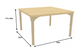 Square Adjustable Kids Table – 17" to 25" Height | Activity Table for Classrooms, Daycares & Homeschool
