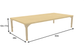 Rectangular Adjustable Kids Table – 13" to 17" Height | Toddler & Preschool Classroom Activity Table - Chickadees Wooden Toys