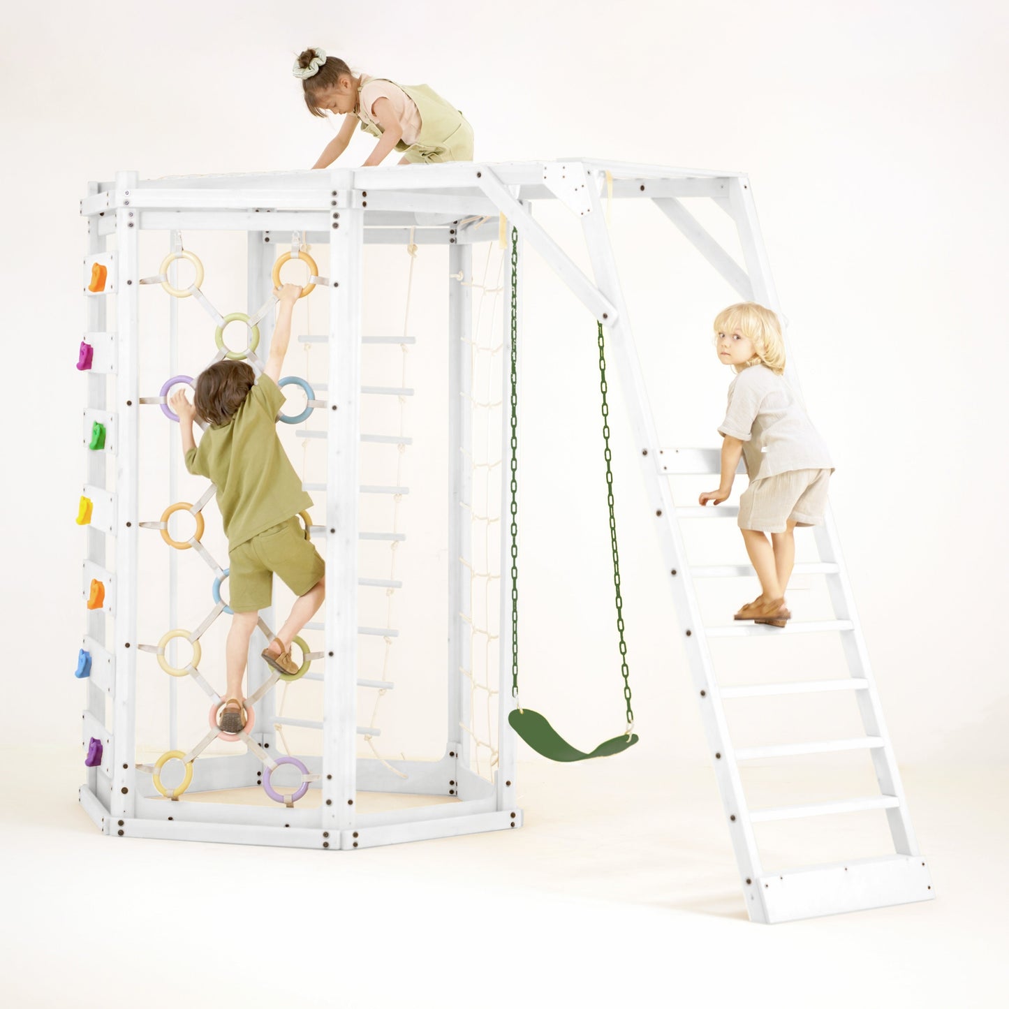 Hawthorn XL | Octagon Outdoor Jungle Gym - White