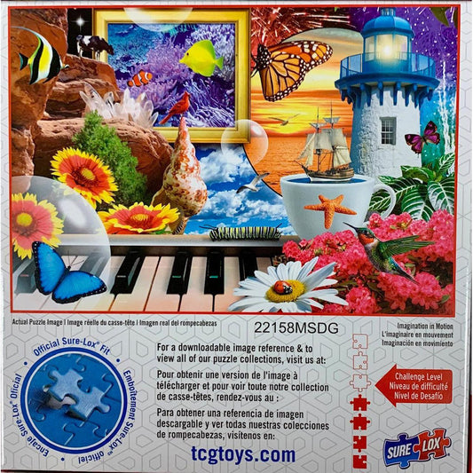 Imagination in Motion Puzzler's Choice 500 Piece Jigsaw Puzzle Sure Lox