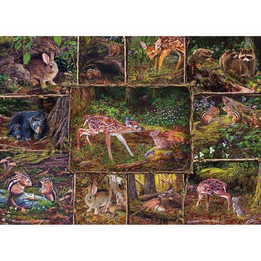 Into the Woods 350 Piece Family Jigsaw Puzzle Cobble - Chickadees Wooden Toys