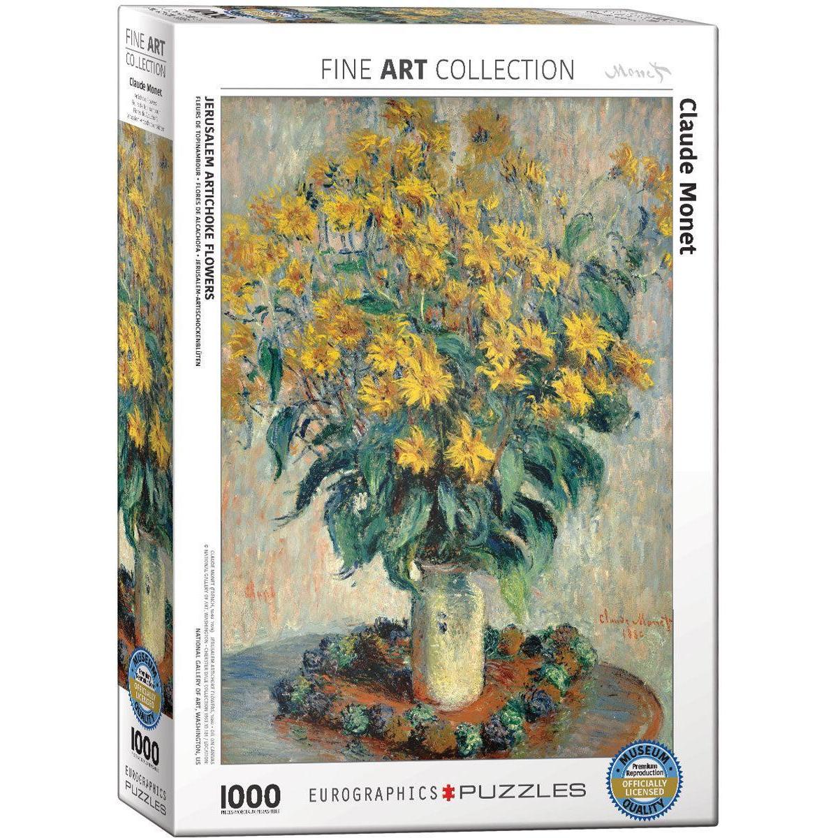 Jerusalem Artichoke Flowers by Monet 1000 Piece Jigsaw Puzzle Eurographics