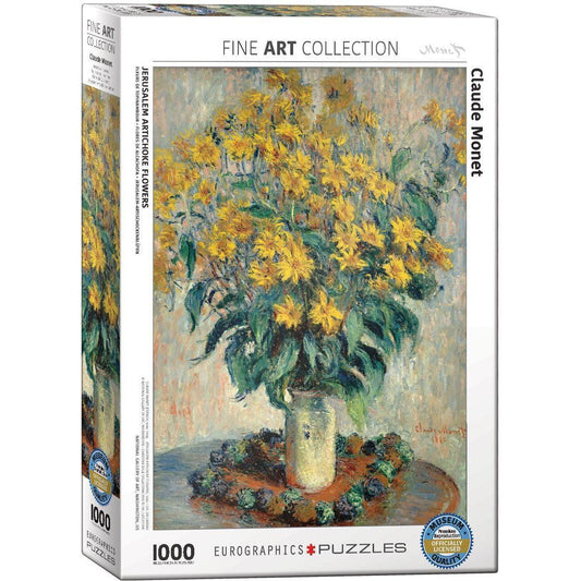 Jerusalem Artichoke Flowers by Monet 1000 Piece Jigsaw Puzzle Eurographics
