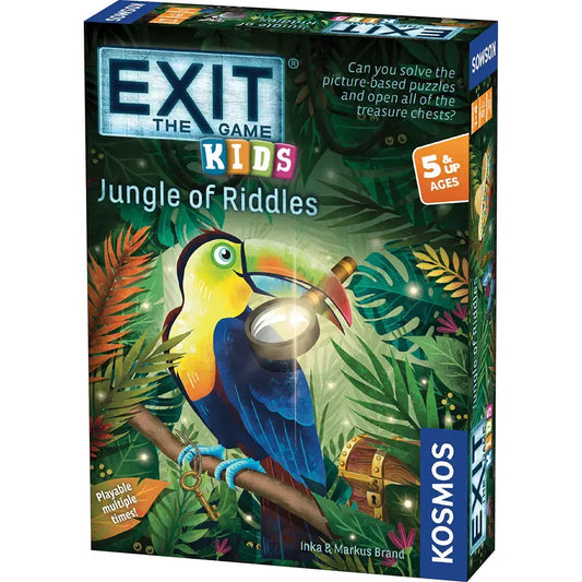 Jungle of Riddles for Kids - Exit the Escape Room Game - Kosmos - Chickadees Wooden Toys
