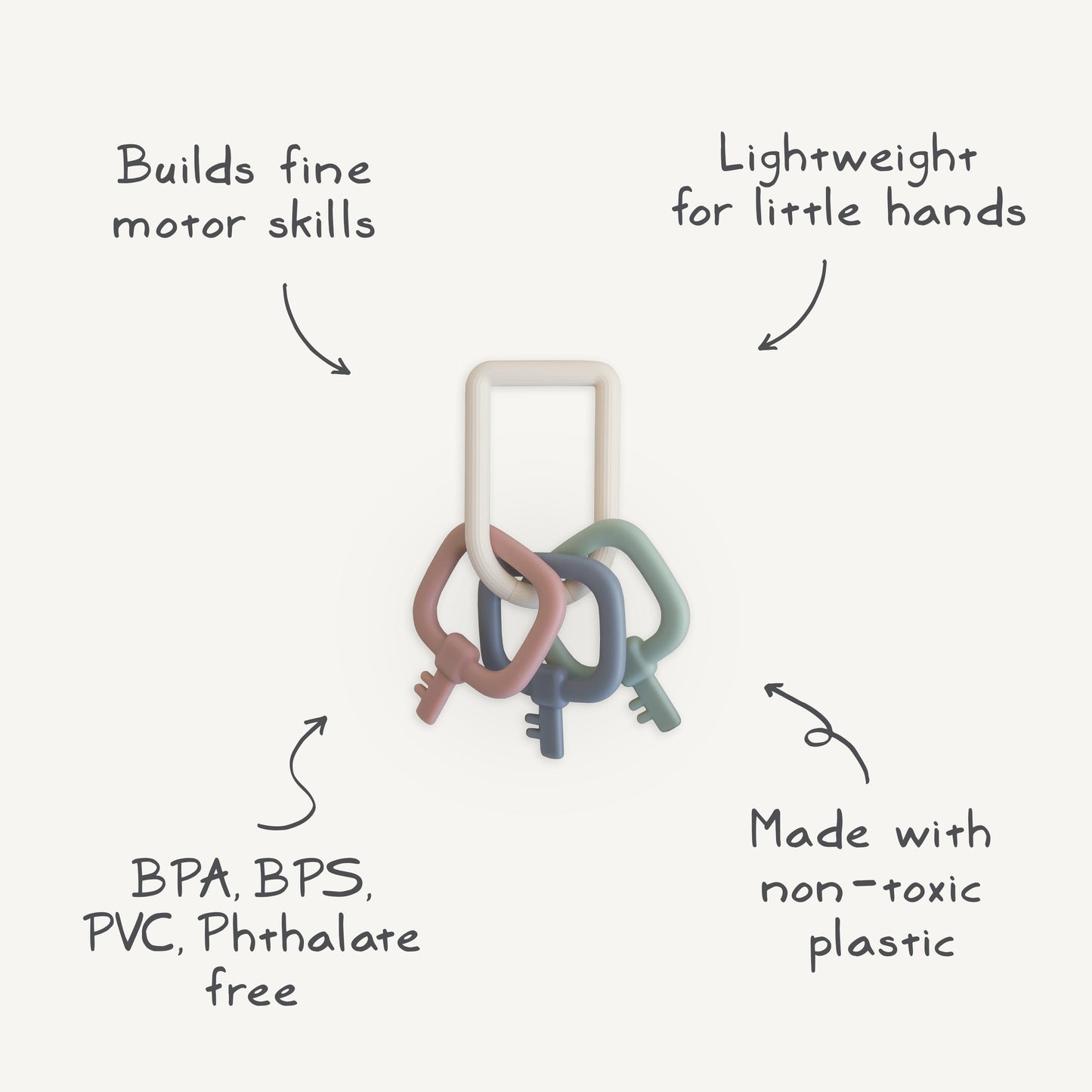 Key Toy - Chickadees Wooden Toys