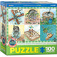 Kitten Trouble 100 Piece Jigsaw Puzzle Eurographics