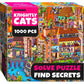 Knightly Cats Seekers Finders 1000 Piece Jigsaw Puzzle Quokka