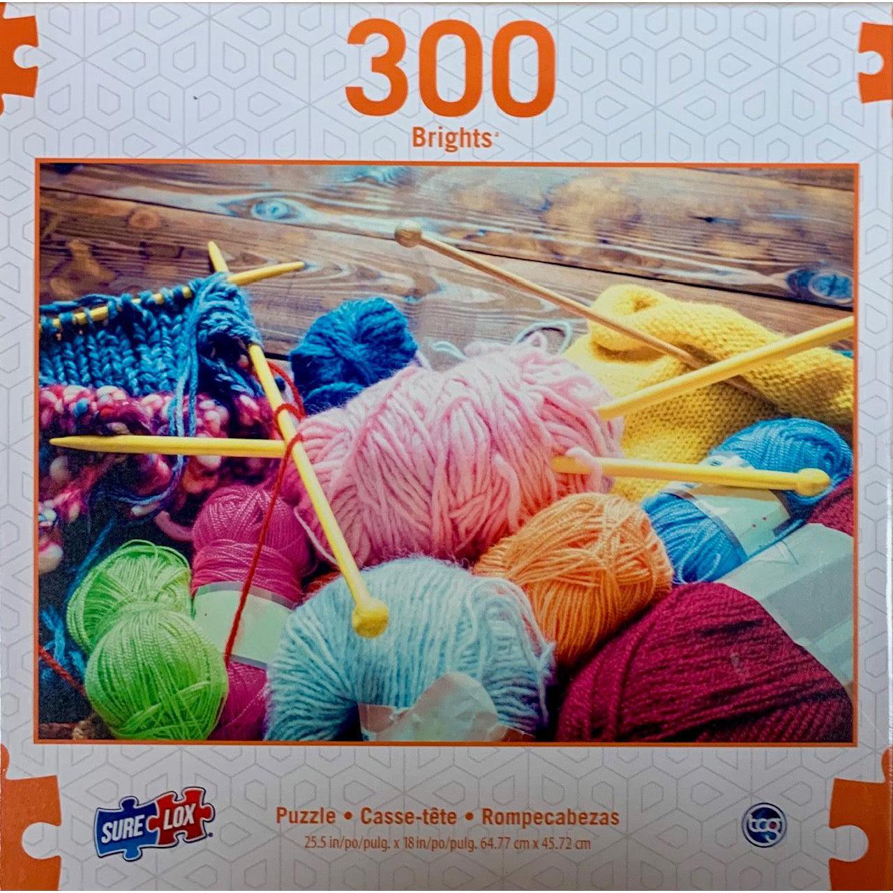 Knitting Needles Brights 300 Piece Jigsaw Puzzle Sure Lox
