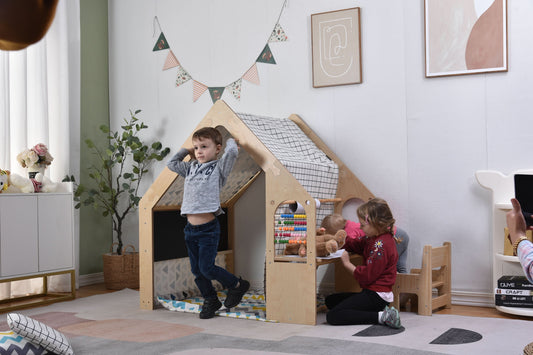 Flair - Avenlur Wood house Desk with Chair - Chickadees Wooden Toys