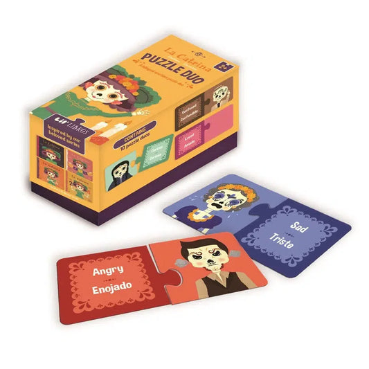 La Catrina Emotions Puzzle Duo 20 Piece Jigsaw Puzzle Gibbs Smith - Chickadees Wooden Toys