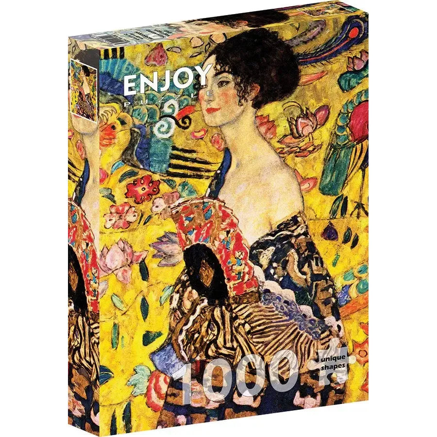 Lady with a Fan by Klimt 1000 Piece Jigsaw Puzzle Enjoy