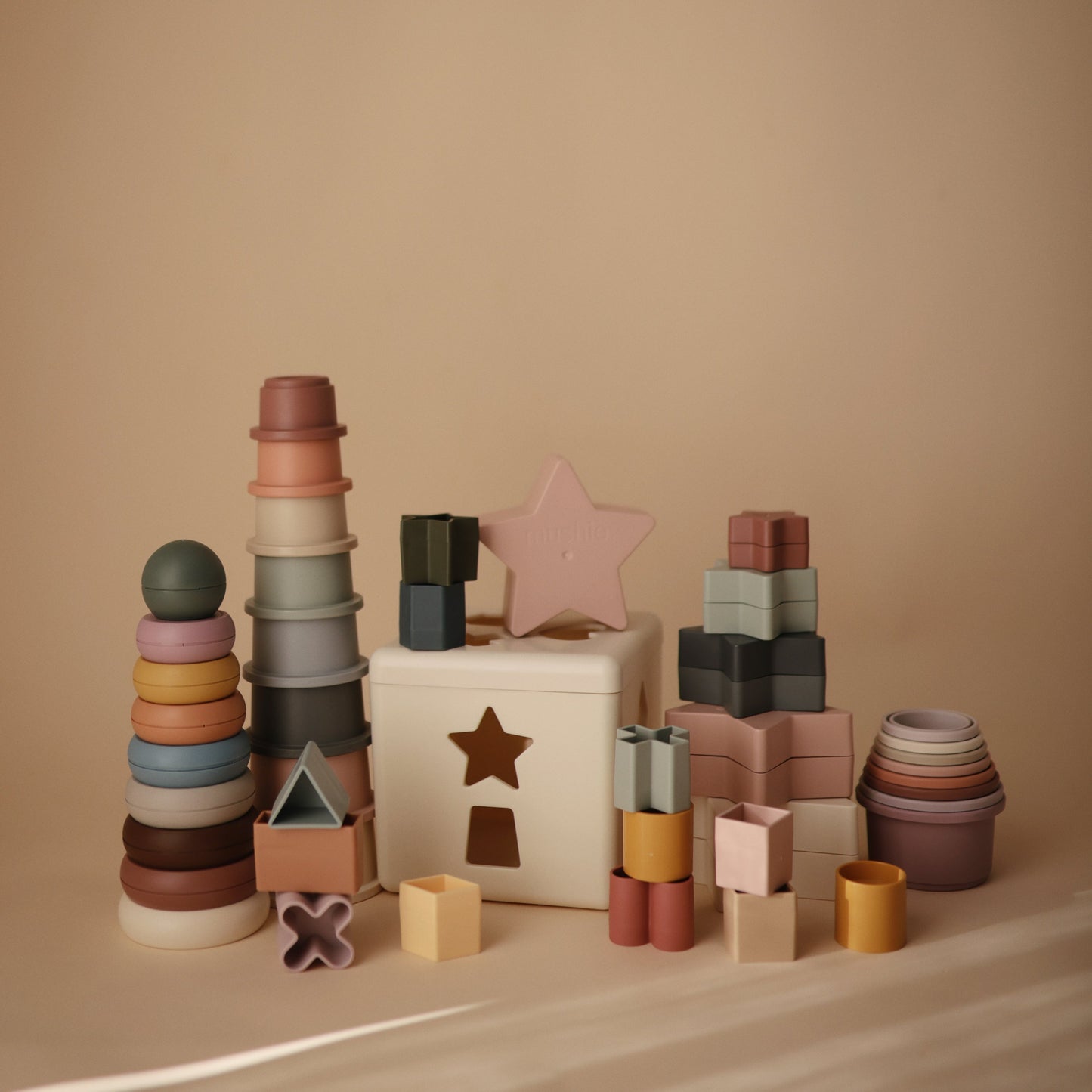 Nesting Stars Toy - Chickadees Wooden Toys