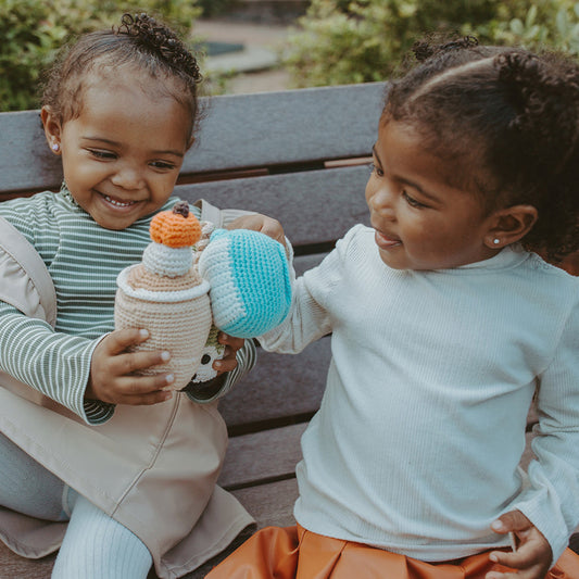 Friendly Plush Latte - Pumpkin Spice - Chickadees Wooden Toys