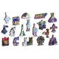 Lavender France 150 Piece Wood Jigsaw Puzzle Wooden City