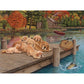 Lazy Day on the Dock 275 Large Piece Jigsaw Puzzle Cobble Hill