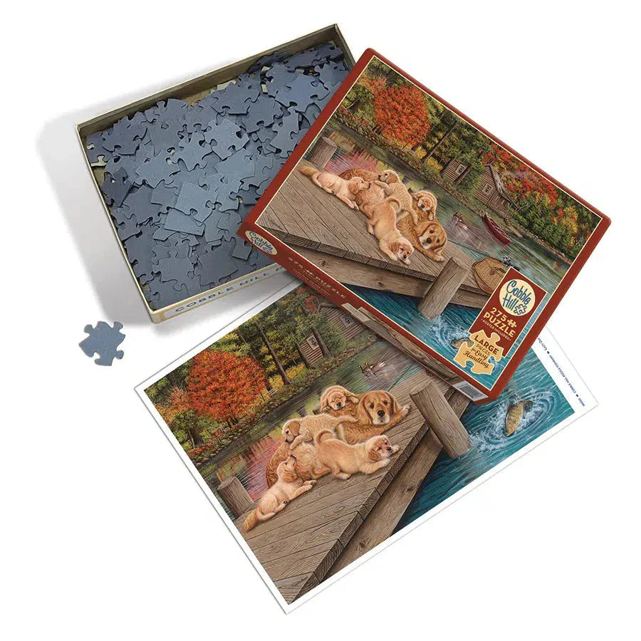 Lazy Day on the Dock 275 Large Piece Jigsaw Puzzle Cobble Hill