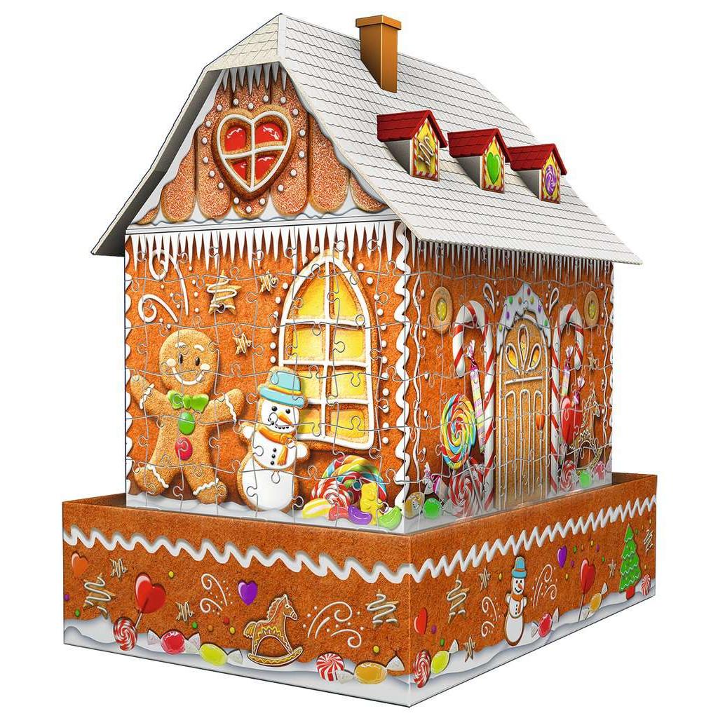 Light-Up Gingerbread House 257 Piece 3D Jigsaw Puzzle Ravensburger