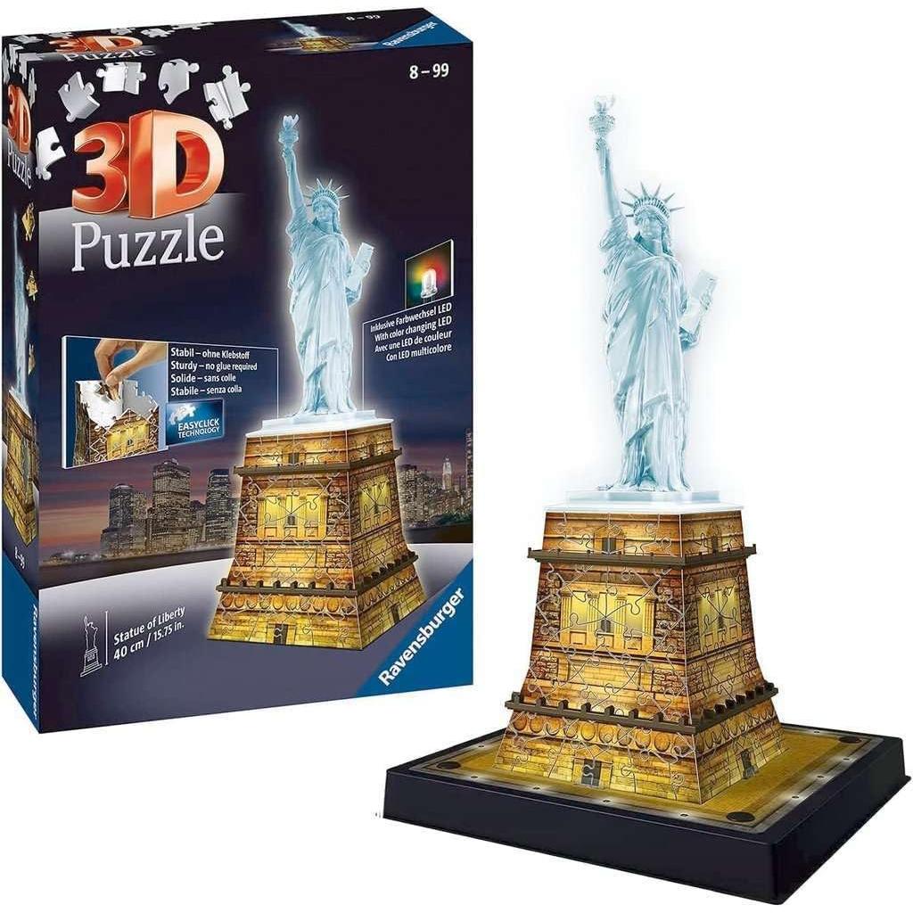 Light-Up Statue of Liberty 120 Piece 3D Jigsaw Puzzle Ravensburger