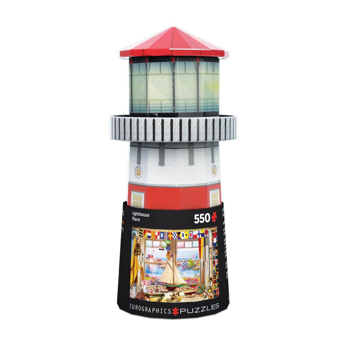 Lighthouse 550 Piece Jigsaw Puzzle in Tin Eurographics