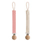 Linen Pacifier Clip 2-Pack