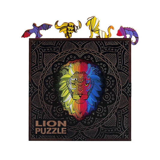 Lion 70 Piece Wooden Jigsaw Puzzle Geek Toys