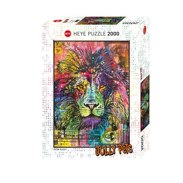 Lion's Heart Jolly Pets 2000 Piece Jigsaw Puzzle Heye