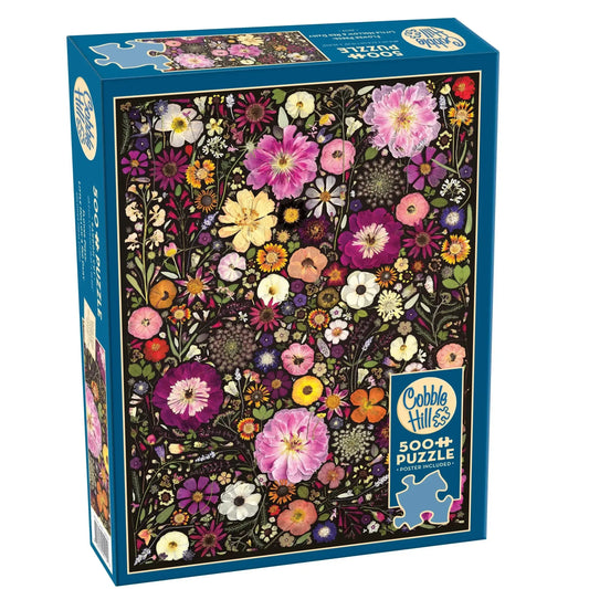 Little Hollow & Red Daisy Flower Press 500 Piece Jigsaw Puzzle Cobble Hill