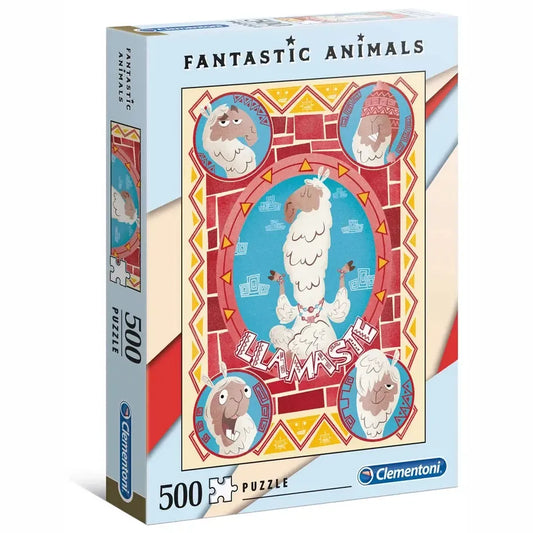 Llamaste "Fantastic Animals" 500 Piece Jigsaw Puzzle Clementoni