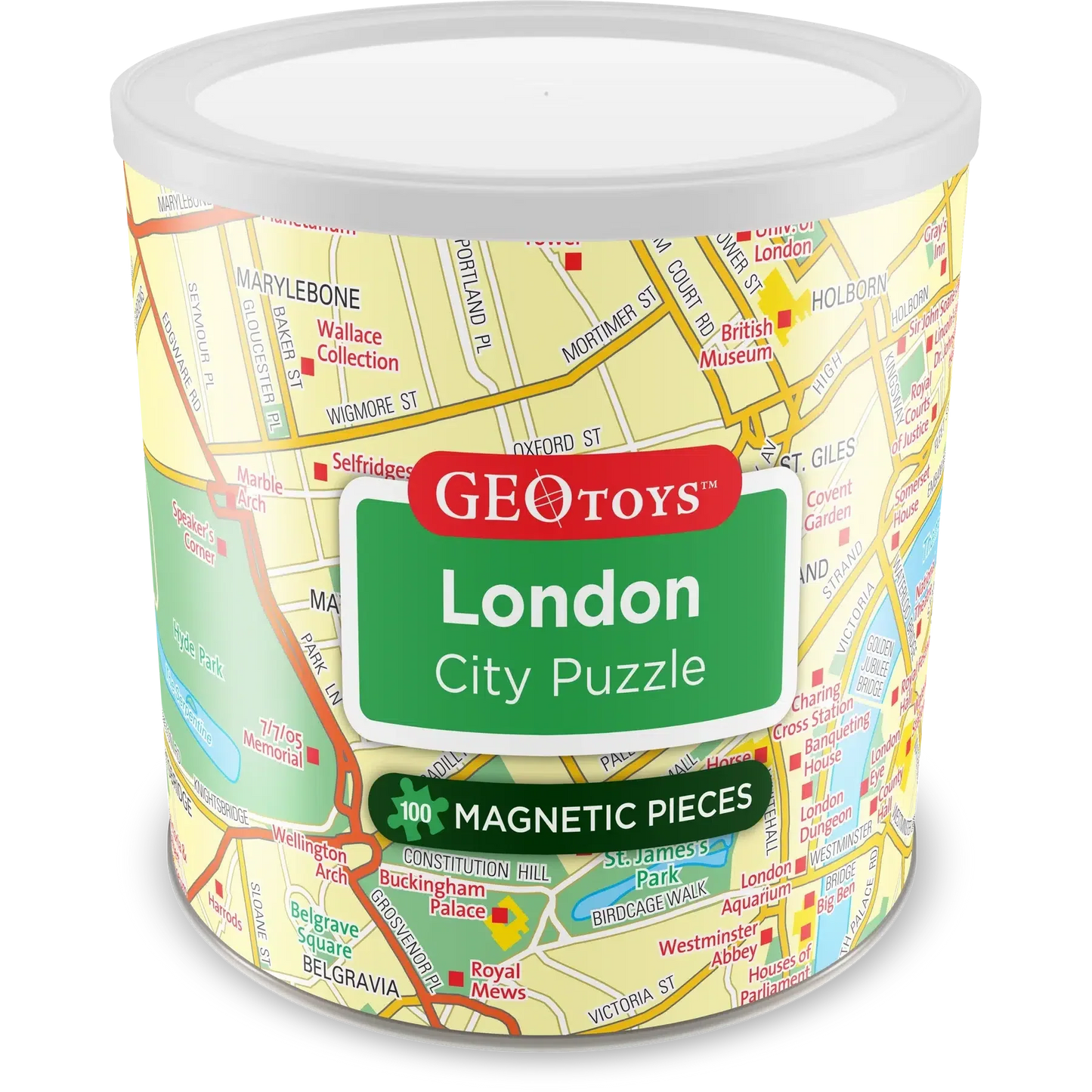 London City 100 Piece Magnetic Jigsaw Puzzle Geotoys