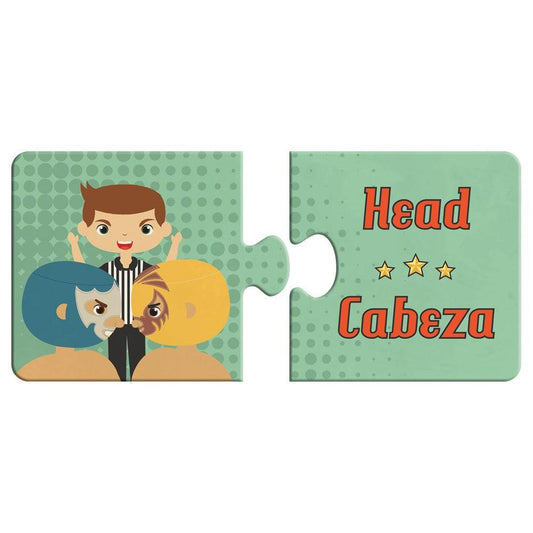 Lucha Libre Anatomy Puzzle Duo 20 Piece Jigsaw Puzzle Gibbs Smith - Chickadees Wooden Toys