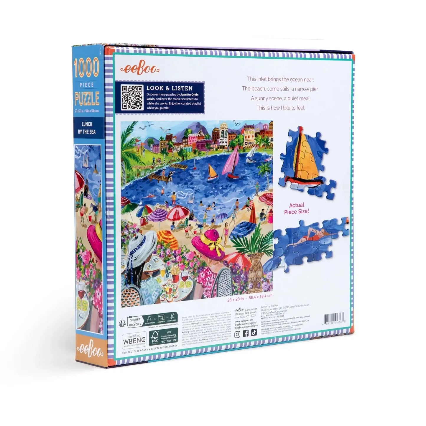 Lunch by the Sea 1000 Piece Jigsaw Puzzle eeBoo