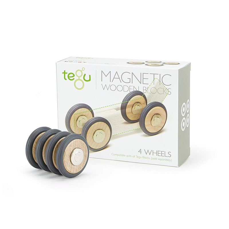 Magnetic Wooden Wheels <br>Magnetic Wooden Blocks <br>4 pieces