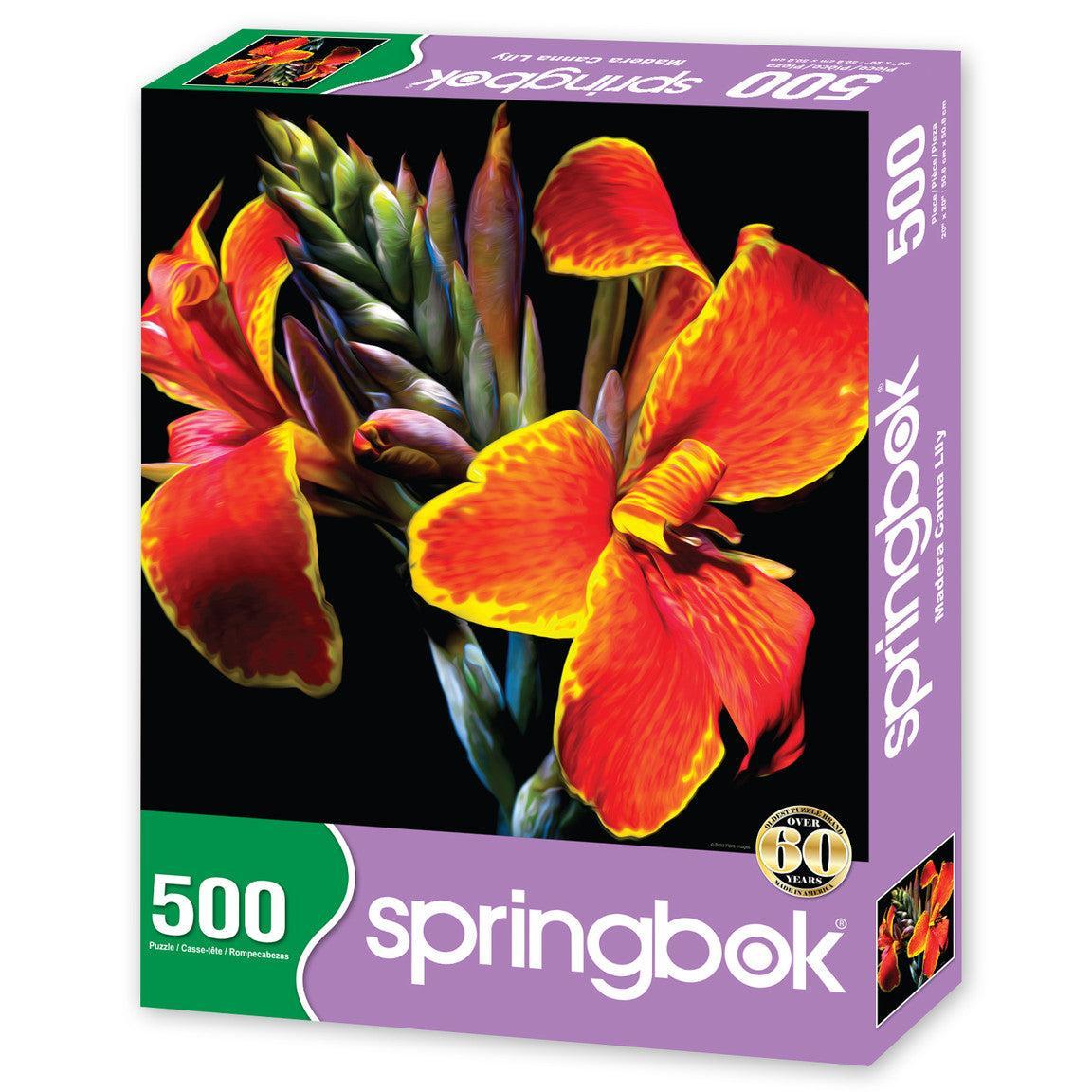 Madera Canna Lily 500 Piece Jigsaw Puzzle Springbok