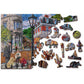 Main Street 200 Piece Wood Jigsaw Puzzle Wooden City