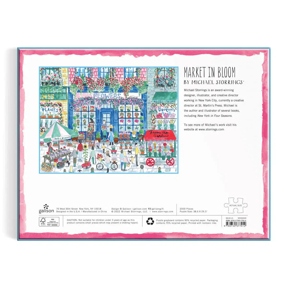 Market in Bloom 2000 Piece Jigsaw Puzzle Galison