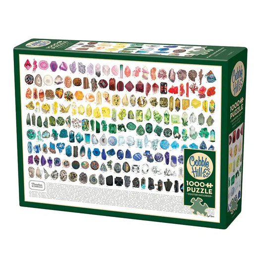 Marvelous Minerals 1000 Piece Jigsaw Puzzle Cobble Hill - Chickadees Wooden Toys