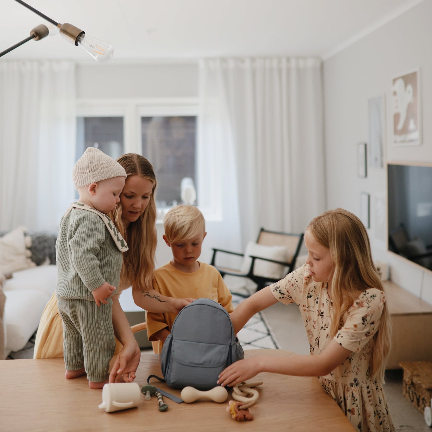 Silicone Baby Rattle Toy - Chickadees Wooden Toys