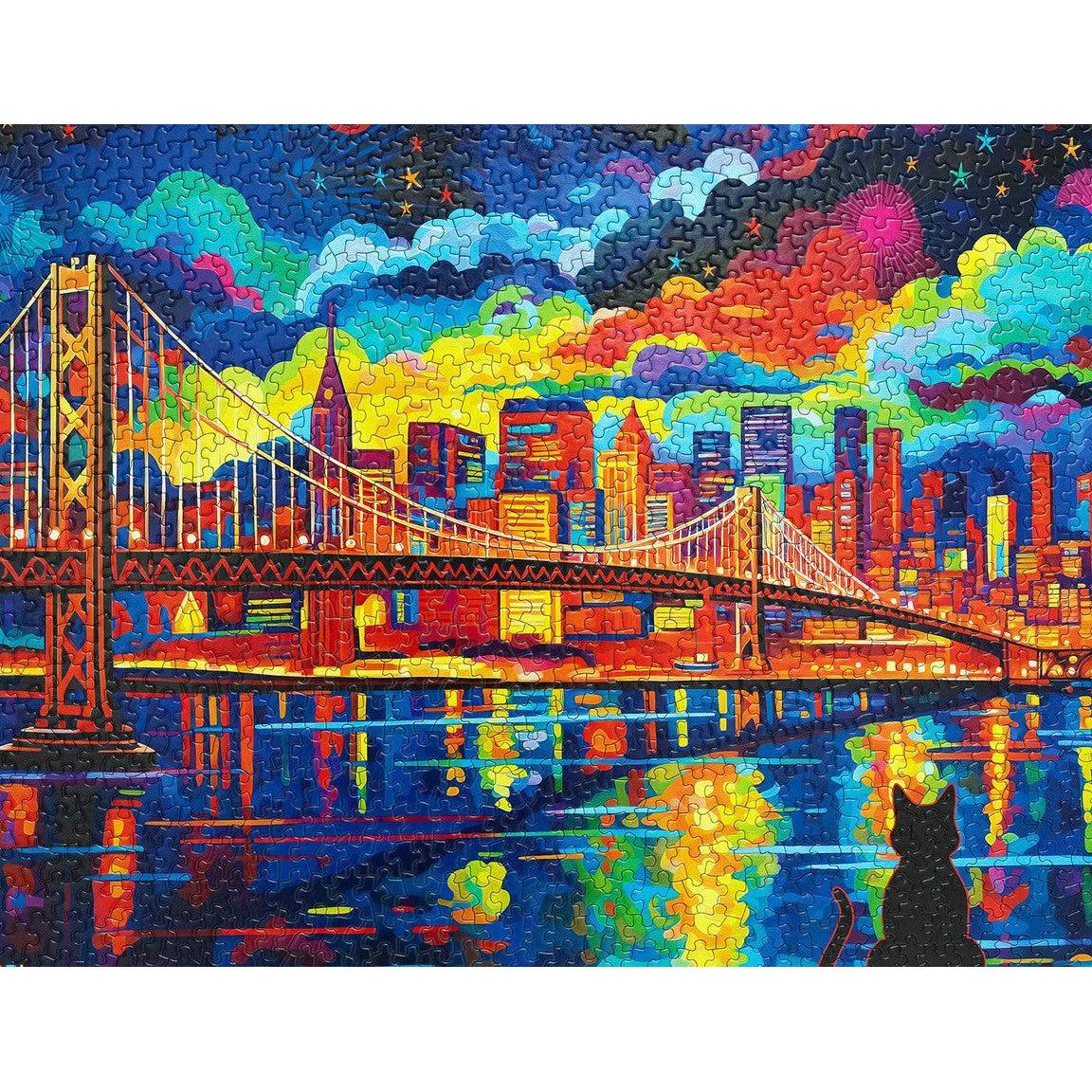 Midnight in San Francisco 1000 Piece Jigsaw Puzzle Springbok