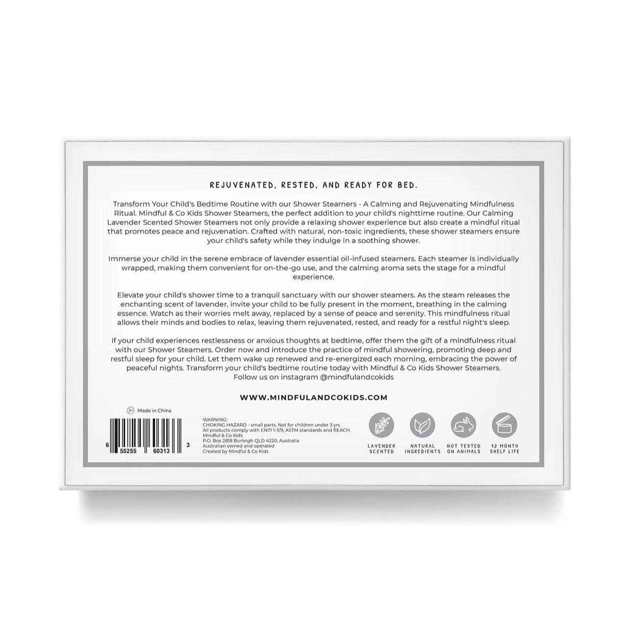 Sensory Lavender Shower Steamers for Calm and Relaxation - Chickadees Wooden Toys