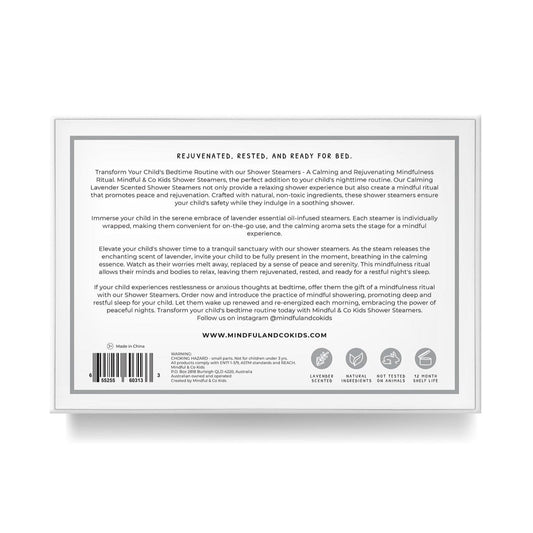 Sensory Lavender Shower Steamers for Calm and Relaxation - Chickadees Wooden Toys
