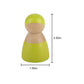 Wooden Rainbow Peg Dolls Figures 12 Piece Set