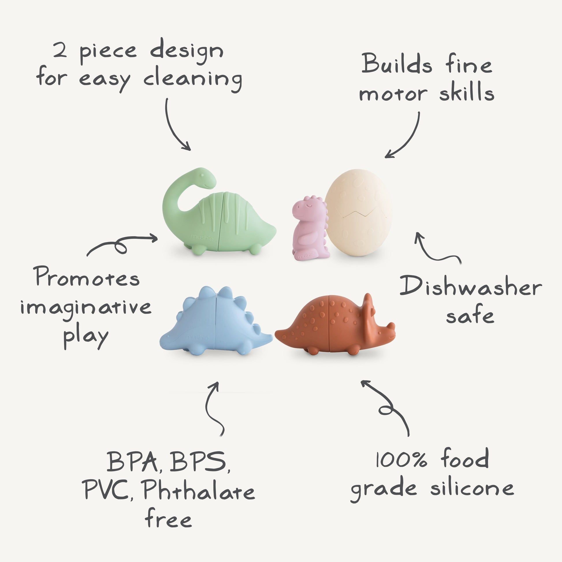 Mold Free Bath Play Set - Chickadees Wooden Toys