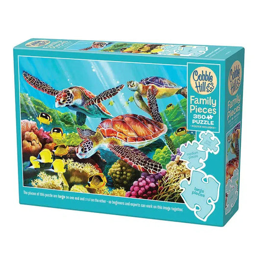Molokini Current 350 Piece Family Jigsaw Puzzle Cobble Hill - Chickadees Wooden Toys