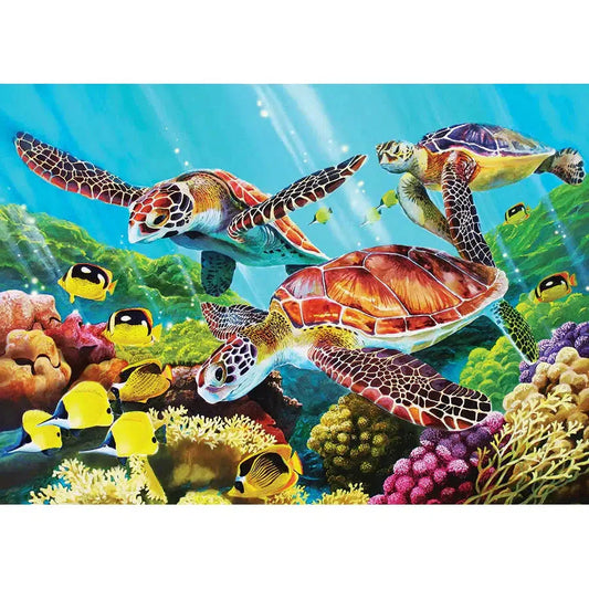 Molokini Sea 35 Piece Tray Jigsaw Puzzle Cobble Hill - Chickadees Wooden Toys
