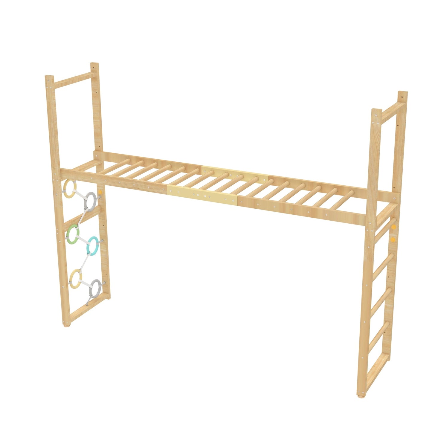 Monkey Bar Attachment – For 79 Inch MODULAR Walnut Swedish Ladder