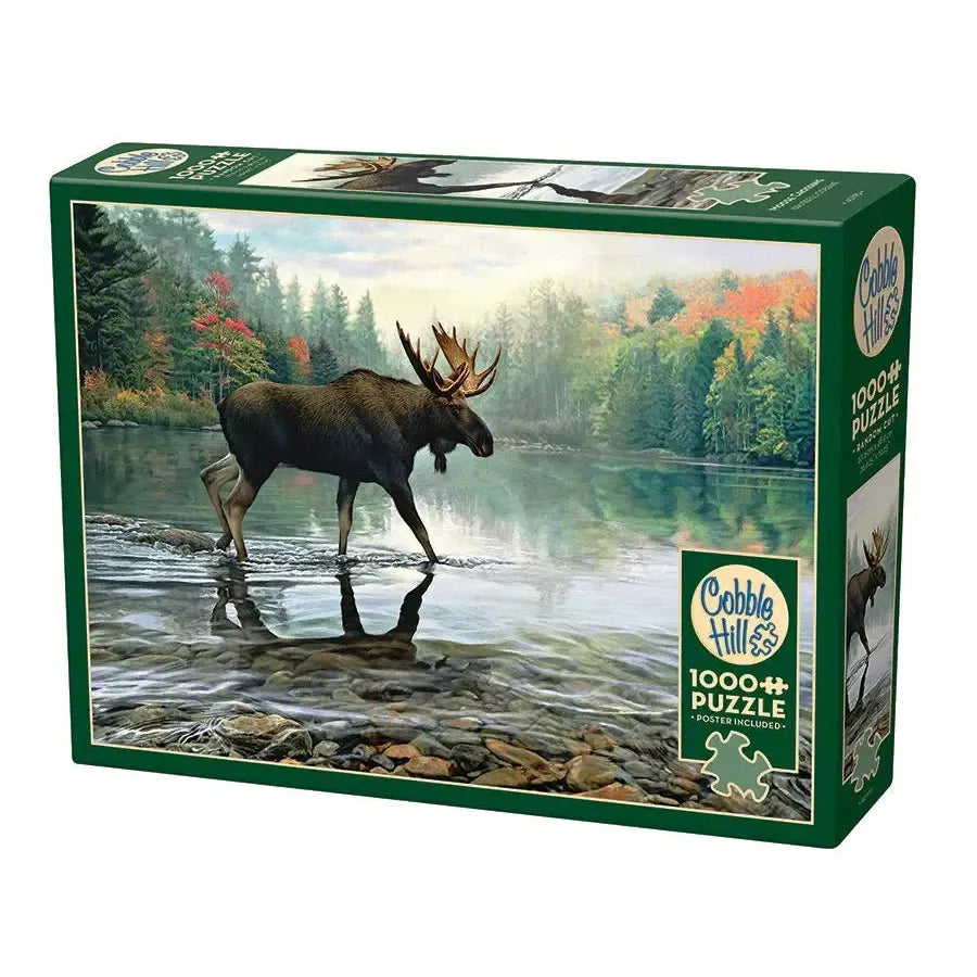 Moose Crossing 1000 Piece Jigsaw Puzzle Cobble Hill