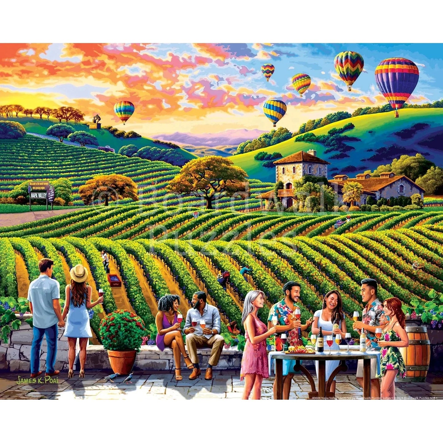 Napa Valley 500 Piece Jigsaw Puzzle Boardwalk